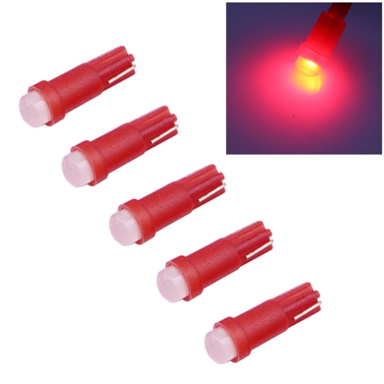 5 ชิ้น T5 0.5 วัตต์ 20LM 1 LED ซัง LED เครื่องมือหลอดไฟแผงหน้าปัดไฟสำหรับยานพาหนะ DC 12 โวลต์