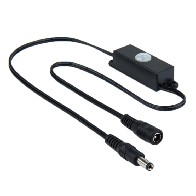 TDL-2024 สวิตช์เซ็นเซอร์ PIR ขั้วต่อ LED พร้อมอะแดปเตอร์ DC ชายและหญิงขนาด 5.5 x 2.1 มม. สำหรับ LED Strip
