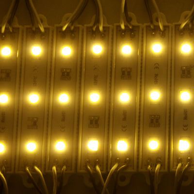 20x 3-LED แสงวอร์มไวท์ 5050 SMD LED, DC 12V