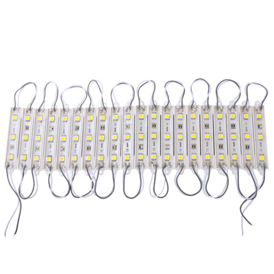 20x 3-LED แสงวอร์มไวท์ 5050 SMD LED, DC 12V