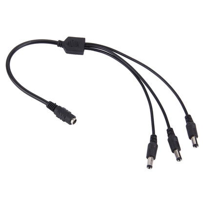 5.5 x 2.1 มม. DC Power Female Barrel ถึง 3 Male Barrel เชื่อมต่อ สายเคเบิลสำหรับ LED Light Controller
