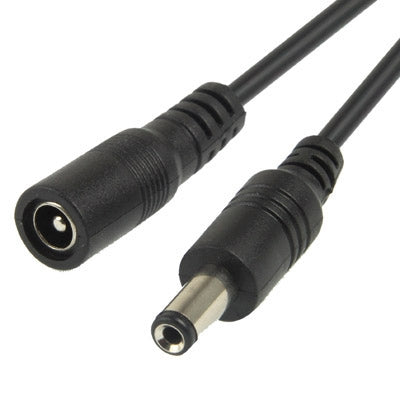 ปลั๊กตัวเมีย DC Power ขนาด 5.5 x 2.1 มม. ถึงขั้วต่อ Barrel ตัวผู้สำหรับตัวควบคุมไฟ LED ความยาว: 3 ม. (สีดำ)