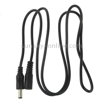 ปลั๊กตัวเมีย DC Power ขนาด 5.5 x 2.1 มม. ถึงขั้วต่อ Barrel ตัวผู้สำหรับตัวควบคุมไฟ LED ความยาว: 3 ม. (สีดำ)