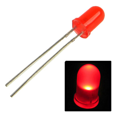 1000 ชิ้น F5 Water Clear LED หลอดไฟไดโอดเปล่งแสง, 1000 PCS, Red Light, 1000 PCS, White Light
