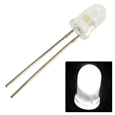1000 ชิ้น F5 Water Clear LED หลอดไฟไดโอดเปล่งแสง, 1000 PCS, Red Light, 1000 PCS, White Light