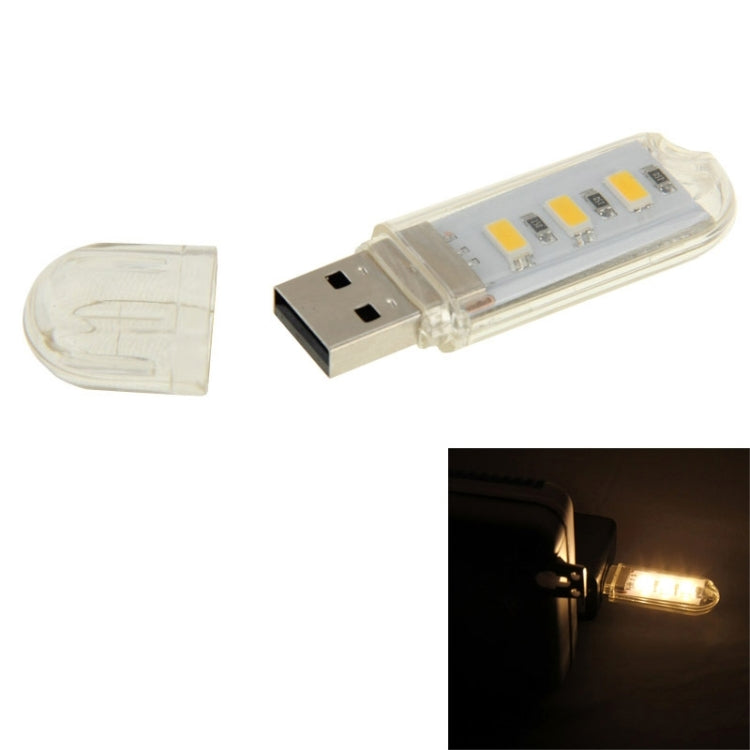 3 LED SMD 5630 1.5W USB Flash Disk สไตล์โคมไฟ USB, White Light, Green Light, Warm White Light