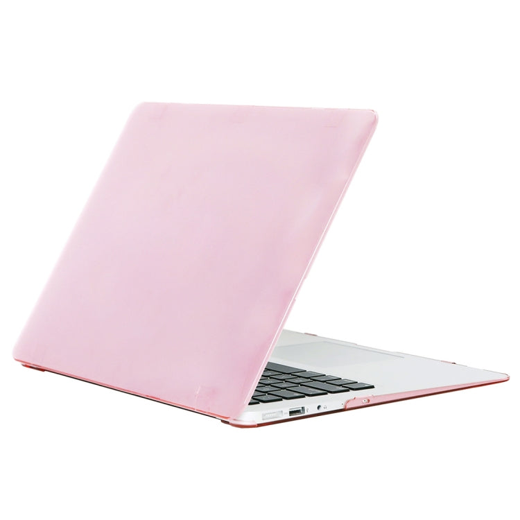 สำหรับ MacBook Air 13.3 นิ้ว A1466 2012-2017 / A1369 2010-2012 แล็ปท็อปคริสตัลฮาร์ดเคสป้องกัน, Pink