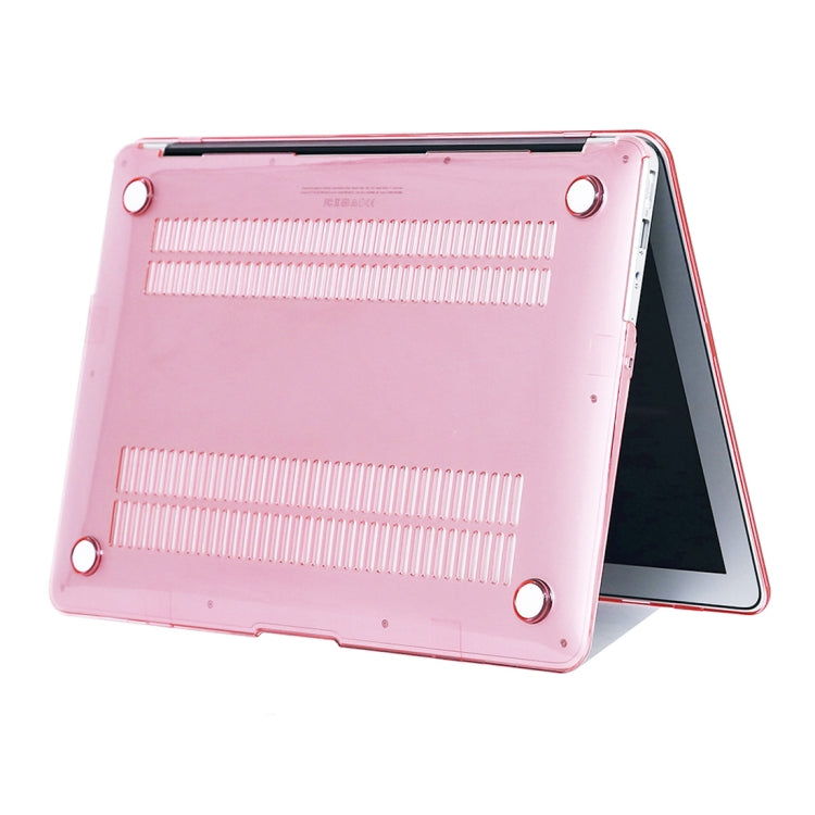 สำหรับ MacBook Air 13.3 นิ้ว A1466 2012-2017 / A1369 2010-2012 แล็ปท็อปคริสตัลฮาร์ดเคสป้องกัน, Pink