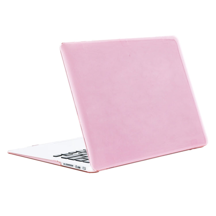 สำหรับ MacBook Air 13.3 นิ้ว A1466 2012-2017 / A1369 2010-2012 แล็ปท็อปคริสตัลฮาร์ดเคสป้องกัน, Pink