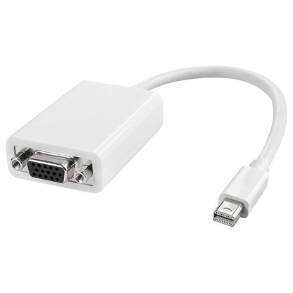 มินิจอแสดงผลอะแดปเตอร์ VGA 15 Pin Female สำหรับ Apple, Mini DP to VGA 15Pin