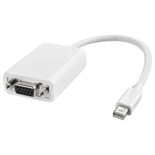 มินิจอแสดงผลอะแดปเตอร์ VGA 15 Pin Female สำหรับ Apple, Mini DP to VGA 15Pin