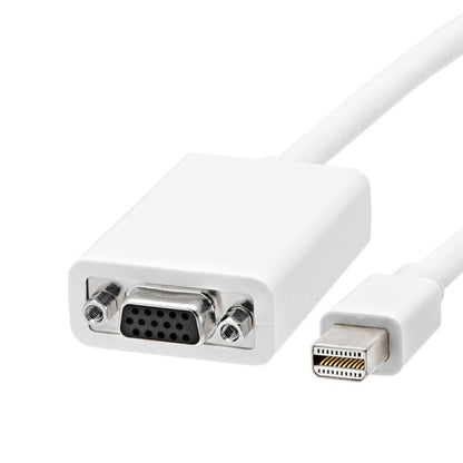 มินิจอแสดงผลอะแดปเตอร์ VGA 15 Pin Female สำหรับ Apple, Mini DP to VGA 15Pin