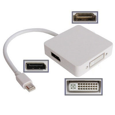 Mini DisplayPort เป็น DVI, DisplayPort, พอร์ต HDMI สำหรับ Apple