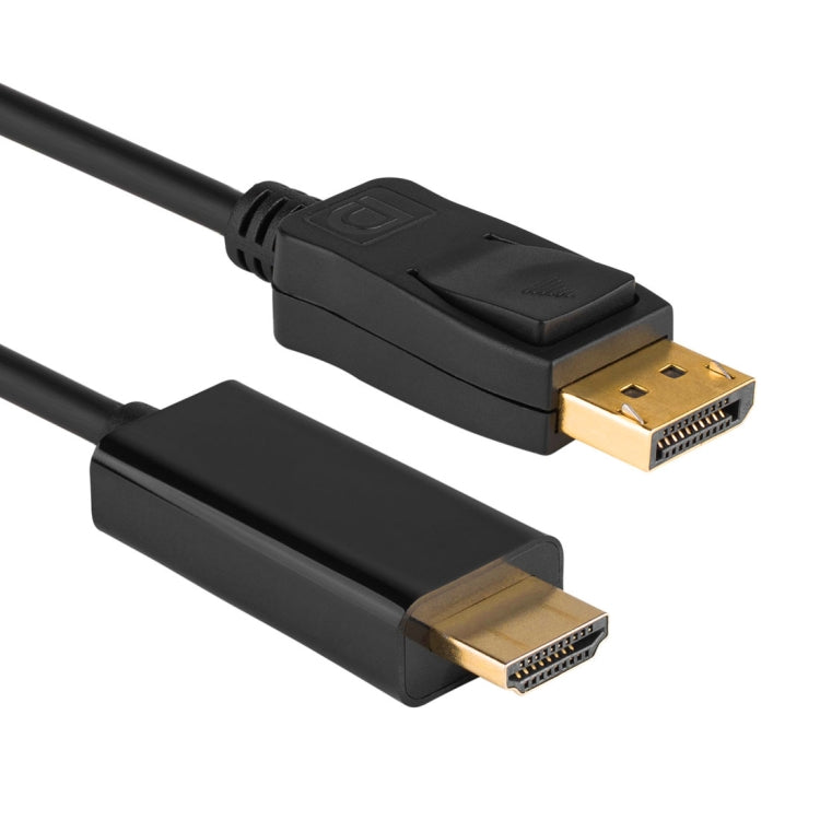 สายเคเบิล DisplayPort Male to HDMI Male, ความยาวสายเคเบิล: 1.8 ม, DP to HDMI Male Black
