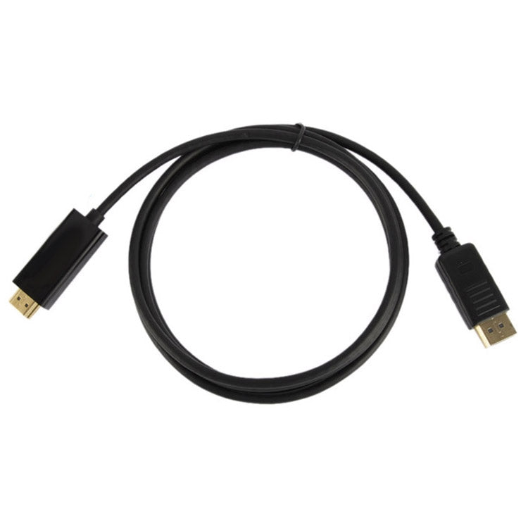 สายเคเบิล DisplayPort Male to HDMI Male, ความยาวสายเคเบิล: 1.8 ม, DP to HDMI Male Black