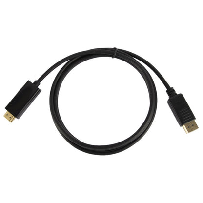 สายเคเบิล DisplayPort Male to HDMI Male, ความยาวสายเคเบิล: 1.8 ม, DP to HDMI Male Black