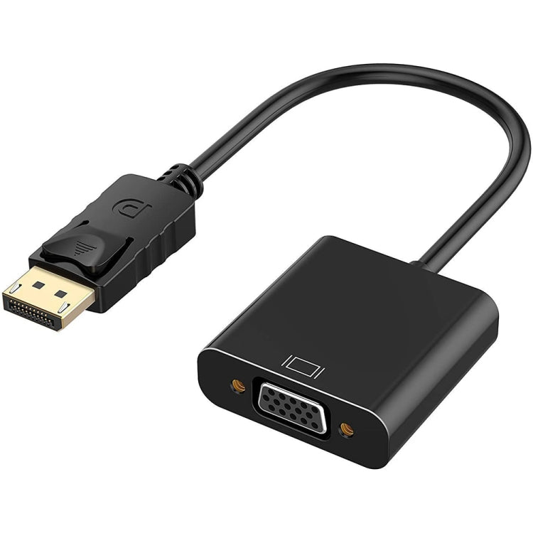 พอร์ตแสดงผลตัวแปลงชายเป็นหญิง VGA ความยาว: 20 ซม, DP Male to VGA Female 20cm White, DP Male to VGA Female Black