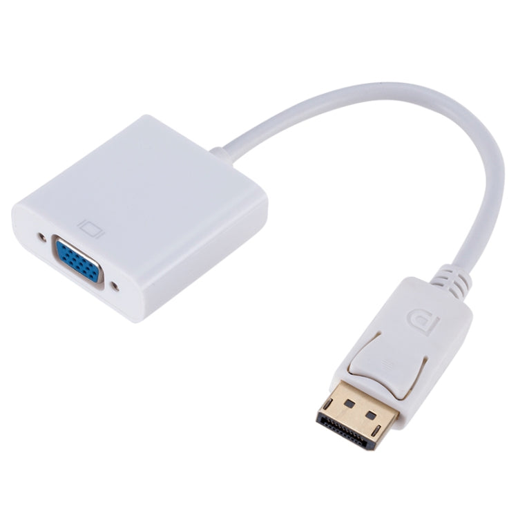 พอร์ตแสดงผลตัวแปลงชายเป็นหญิง VGA ความยาว: 20 ซม, DP Male to VGA Female 20cm White, DP Male to VGA Female Black