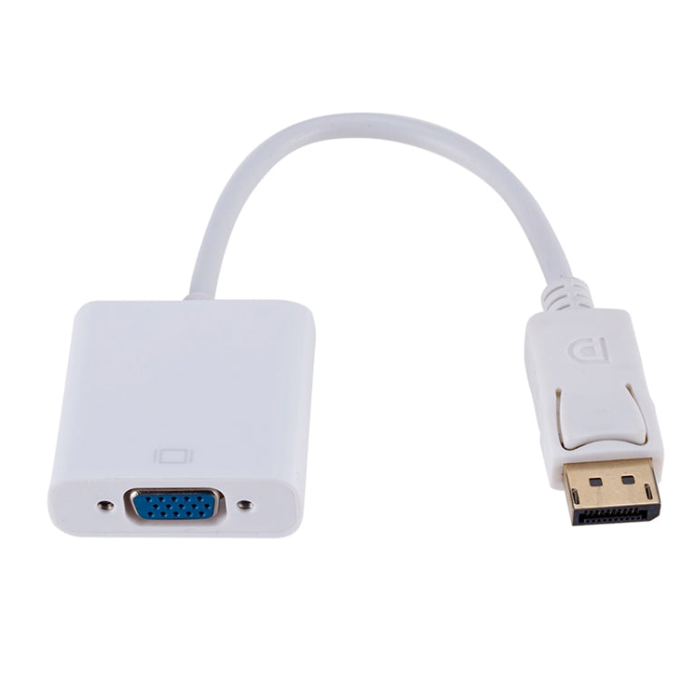 พอร์ตแสดงผลตัวแปลงชายเป็นหญิง VGA ความยาว: 20 ซม, DP Male to VGA Female 20cm White, DP Male to VGA Female Black