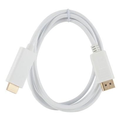สายแปลง DisplayPort Male to HDMI Male ความยาว 1.8 ม, DP to HDMI Male White