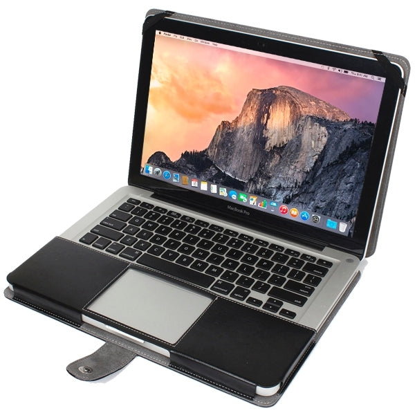 เคสหนังสำหรับโน๊ตบุ๊คพร้อมตัวล็อคสำหรับ MacBook Pro รุ่น 13.3 นิ้ว
