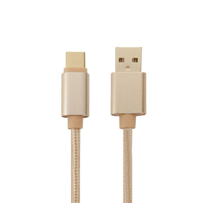 หัวโลหะแบบทอยาว 1 ม. USB-C / Type-C 3.1 ถึง USB 2.0 Data Sync Charge Cable