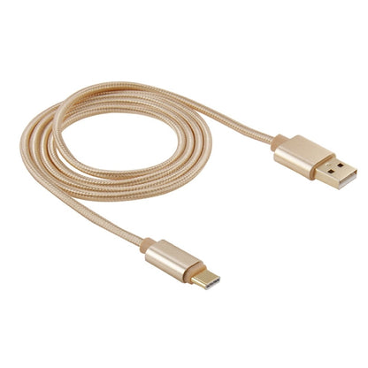 หัวโลหะแบบทอยาว 1 ม. USB-C / Type-C 3.1 ถึง USB 2.0 Data Sync Charge Cable