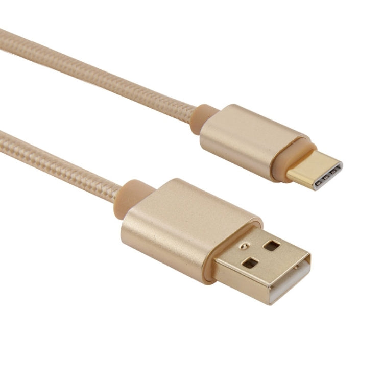 หัวโลหะแบบทอยาว 1 ม. USB-C / Type-C 3.1 ถึง USB 2.0 Data Sync Charge Cable