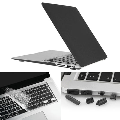 ENKAY สำหรับ Macbook Air 11.6 นิ้ว (เวอร์ชั่นอเมริกา) / A1370 / A1465 Hat-Prince 3 in 1 Frosted Hard Shell เคสพลาสติกป้องกันพร้อมตัวป้องกันคีย์บอร์ดและปลั๊กฝุ่นพอร์ต