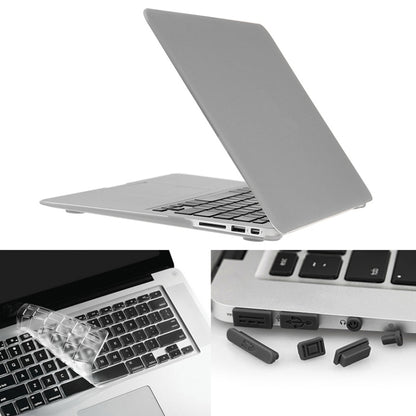 ENKAY สำหรับ Macbook Air 11.6 นิ้ว (เวอร์ชั่นอเมริกา) / A1370 / A1465 Hat-Prince 3 in 1 Frosted Hard Shell เคสพลาสติกป้องกันพร้อมตัวป้องกันคีย์บอร์ดและปลั๊กฝุ่นพอร์ต