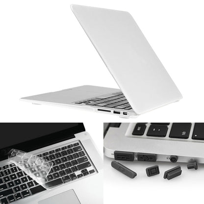 ENKAY สำหรับ Macbook Air 11.6 นิ้ว (เวอร์ชั่นอเมริกา) / A1370 / A1465 Hat-Prince 3 in 1 Frosted Hard Shell เคสพลาสติกป้องกันพร้อมตัวป้องกันคีย์บอร์ดและปลั๊กฝุ่นพอร์ต
