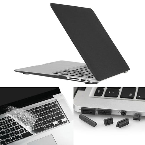 ENKAY สำหรับ Macbook Air 13.3 นิ้ว (เวอร์ชั่นอเมริกา) / A1369 / A1466 Hat-Prince 3 ใน 1 Frosted Hard Shell เคสพลาสติกป้องกันพร้อมตัวป้องกันแป้นพิมพ์และปลั๊กฝุ่นพอร์ต
