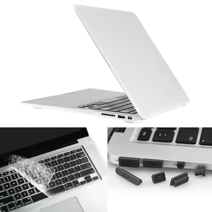 ENKAY สำหรับ Macbook Air 13.3 นิ้ว (เวอร์ชั่นอเมริกา) / A1369 / A1466 Hat-Prince 3 ใน 1 Frosted Hard Shell เคสพลาสติกป้องกันพร้อมตัวป้องกันแป้นพิมพ์และปลั๊กฝุ่นพอร์ต