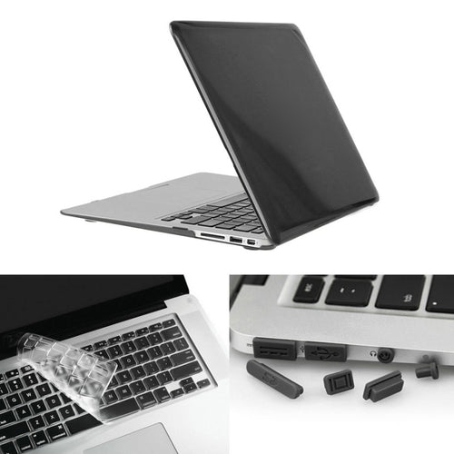 ENKAY สำหรับ Macbook Air 11.6 นิ้ว (เวอร์ชั่นอเมริกา) / A1370 / A1465 Hat-Prince 3 ใน 1 คริสตัลฮาร์ดเชลล์พลาสติกเคสป้องกันพร้อมตัวป้องกันคีย์บอร์ดและปลั๊กฝุ่นพอร์ต