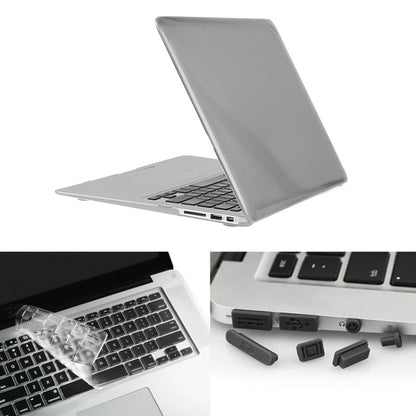 ENKAY สำหรับ Macbook Air 11.6 นิ้ว (เวอร์ชั่นอเมริกา) / A1370 / A1465 Hat-Prince 3 ใน 1 คริสตัลฮาร์ดเชลล์พลาสติกเคสป้องกันพร้อมตัวป้องกันคีย์บอร์ดและปลั๊กฝุ่นพอร์ต