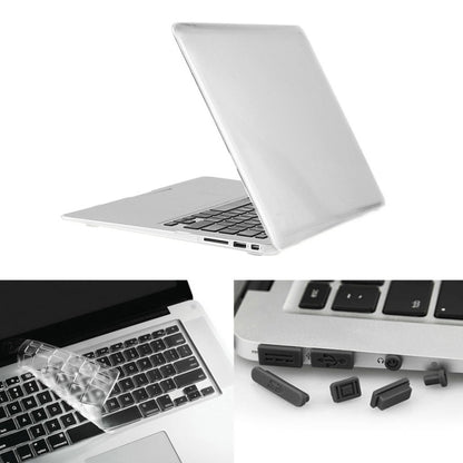 ENKAY สำหรับ Macbook Air 11.6 นิ้ว (เวอร์ชั่นอเมริกา) / A1370 / A1465 Hat-Prince 3 ใน 1 คริสตัลฮาร์ดเชลล์พลาสติกเคสป้องกันพร้อมตัวป้องกันคีย์บอร์ดและปลั๊กฝุ่นพอร์ต