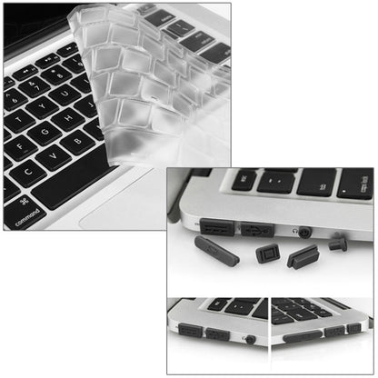 ENKAY สำหรับ Macbook Air 13.3 นิ้ว (เวอร์ชั่นอเมริกา) / A1369 / A1466 Hat-Prince 3 ใน 1 คริสตัลฮาร์ดเชลล์พลาสติกเคสป้องกันพร้อมตัวป้องกันแป้นพิมพ์และปลั๊กฝุ่นพอร์ต