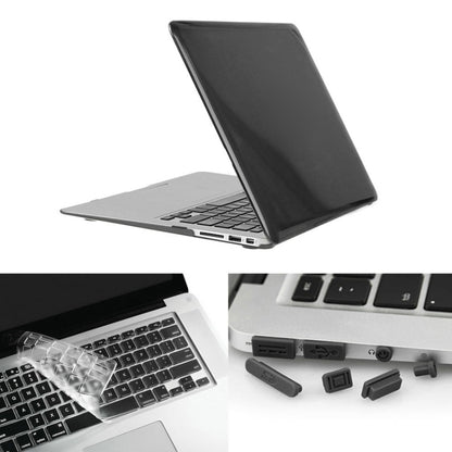 ENKAY สำหรับ Macbook Air 13.3 นิ้ว (เวอร์ชั่นอเมริกา) / A1369 / A1466 Hat-Prince 3 ใน 1 คริสตัลฮาร์ดเชลล์พลาสติกเคสป้องกันพร้อมตัวป้องกันแป้นพิมพ์และปลั๊กฝุ่นพอร์ต