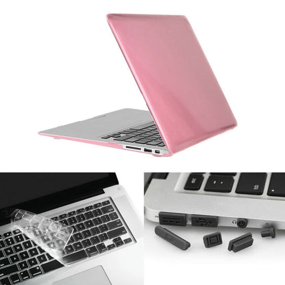 ENKAY สำหรับ Macbook Air 13.3 นิ้ว (เวอร์ชั่นอเมริกา) / A1369 / A1466 Hat-Prince 3 ใน 1 คริสตัลฮาร์ดเชลล์พลาสติกเคสป้องกันพร้อมตัวป้องกันแป้นพิมพ์และปลั๊กฝุ่นพอร์ต