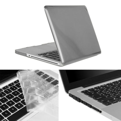 ENKAY สำหรับ Macbook Pro 15.4 นิ้ว (เวอร์ชั่นอเมริกา) / A1286 Hat-Prince 3 ใน 1 เคสพลาสติกแข็งคริสตัลพร้อมตัวป้องกันแป้นพิมพ์และปลั๊กฝุ่นพอร์ต