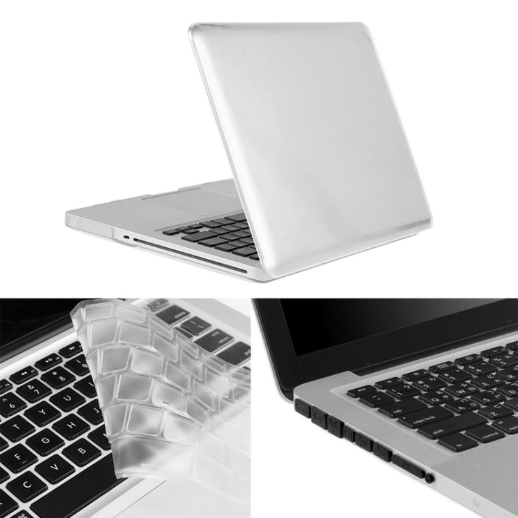 ENKAY สำหรับ Macbook Pro 15.4 นิ้ว (เวอร์ชั่นอเมริกา) / A1286 Hat-Prince 3 ใน 1 เคสพลาสติกแข็งคริสตัลพร้อมตัวป้องกันแป้นพิมพ์และปลั๊กฝุ่นพอร์ต