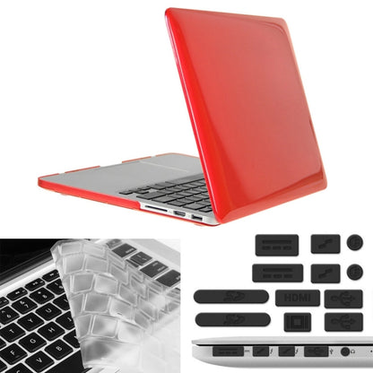 ENKAY สำหรับ Macbook Pro Retina 15.4 นิ้ว (เวอร์ชั่นอเมริกา) / A1398 Hat-Prince เคสพลาสติกแข็งคริสตัล 3 ใน 1 พร้อมตัวป้องกันแป้นพิมพ์และปลั๊กฝุ่นพอร์ต