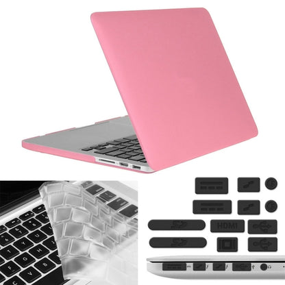 ENKAY สำหรับ Macbook Pro Retina 13.3 นิ้ว (เวอร์ชั่นอเมริกา) / A1425 / A1502 Hat-Prince 3 in 1 Frosted Hard Shell เคสพลาสติกป้องกันพร้อมตัวป้องกันแป้นพิมพ์และปลั๊กฝุ่นพอร์ต