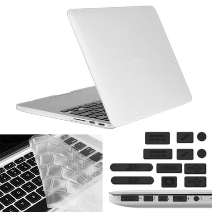 ENKAY สำหรับ Macbook Pro Retina 13.3 นิ้ว (เวอร์ชั่นอเมริกา) / A1425 / A1502 Hat-Prince 3 in 1 Frosted Hard Shell เคสพลาสติกป้องกันพร้อมตัวป้องกันแป้นพิมพ์และปลั๊กฝุ่นพอร์ต