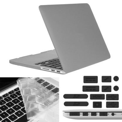 ENKAY สำหรับ Macbook Pro Retina 15.4 นิ้ว (เวอร์ชั่นอเมริกา) / A1398 Hat-Prince 3 in 1 Frosted Hard Shell เคสพลาสติกพร้อม Keyboard Guard & Port Dust Plug