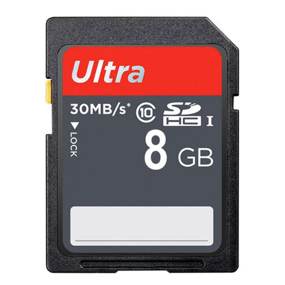 การ์ดหน่วยความจำกล้อง SDHC Class 10 ความเร็วสูงพิเศษ 8GB (ความจุจริง 100%), 8GB