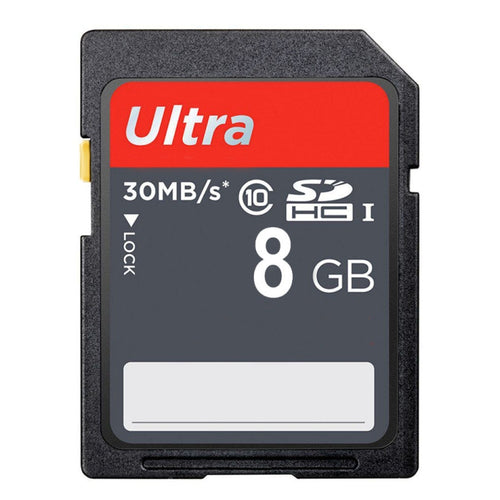 การ์ดหน่วยความจำกล้อง SDHC Class 10 ความเร็วสูงพิเศษ 8GB (ความจุจริง 100%), 8GB