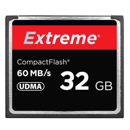 การ์ด Extreme Compact Flash ขนาด 32GB ความเร็วในการอ่าน 400X สูงสุด 60 MB/S (ความจุจริง 100%), 32GB