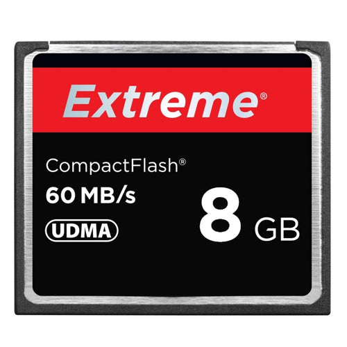 การ์ด Extreme Compact Flash ขนาด 8GB ความเร็วในการอ่าน 400X สูงสุด 60 MB/S (ความจุจริง 100%), 8GB