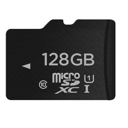 การ์ดหน่วยความจำ Micro SD (TF) ความเร็วสูงคลาส 128GB จากไต้หวัน เขียน: 8mb/s อ่าน: 12mb/s (ความจุจริง 100%), 128GB Naked Card